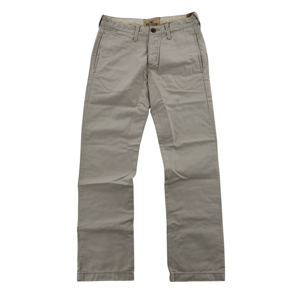 NWT Hollister Chino Pants Mens 29x30 Tan Cotton Twill Casual Good